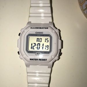 casio women’s white watch
